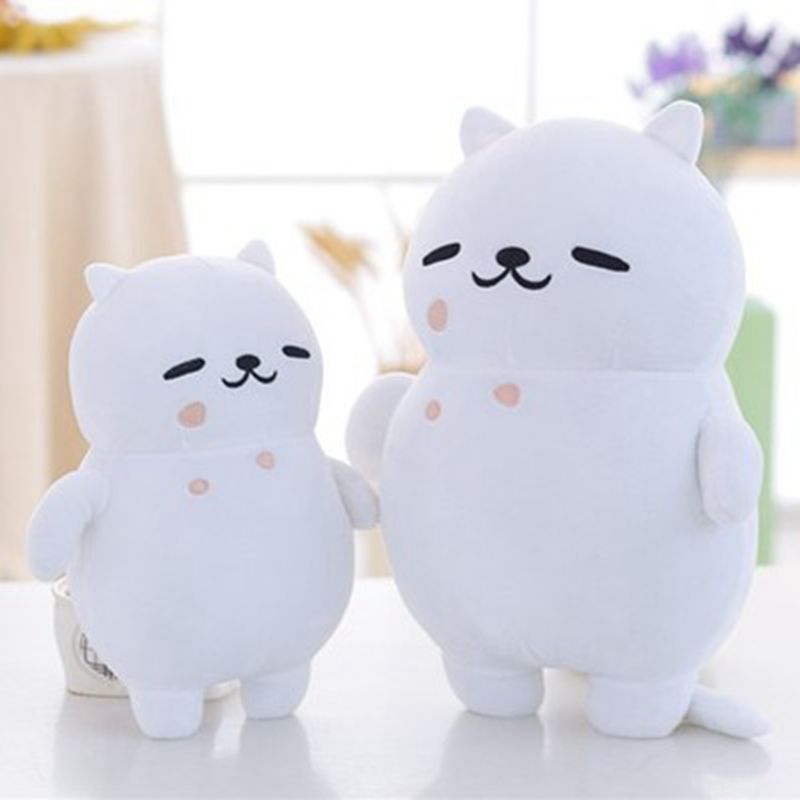 22cm/32cm 게임 Neko Atsume 귀여운 흰색 고양이 봉제 인형 장난감